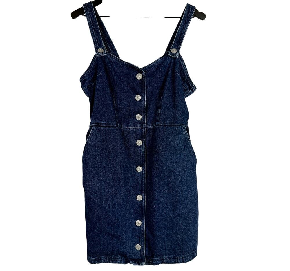 Urban Outfitters BDG Amelia Denim Button-Down Mini Dress Blue - M